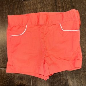 Janie and jack girls coral pipes trim shorts 3T